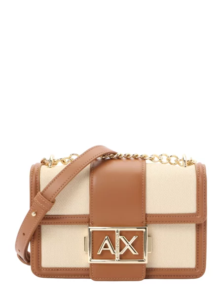 ARMANI EXCHANGE Geantă de umăr / maro caramel bej