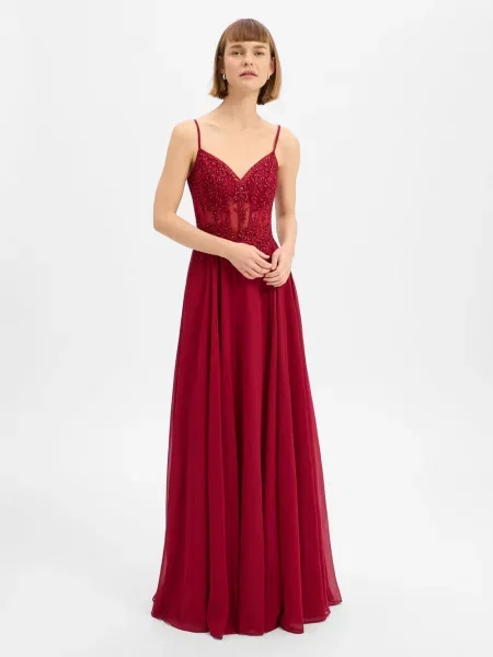 Luxuar Fashion sukienka wieczorowa Kobiety 32 czerwony