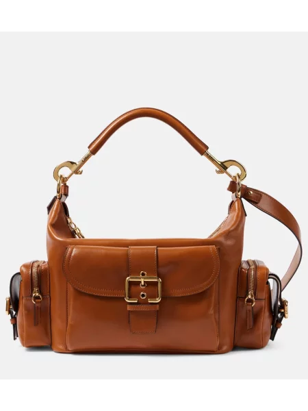 Geanta de piele Chloé din piele maro