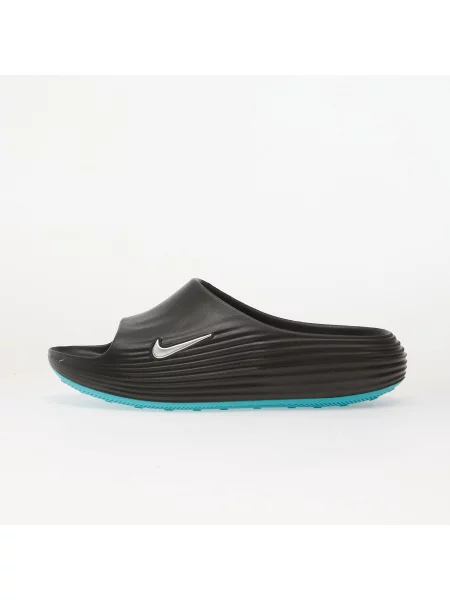 Sneakers Nike ReactX Slides Black/ Metallic Silver-Gamma Blue EUR negru