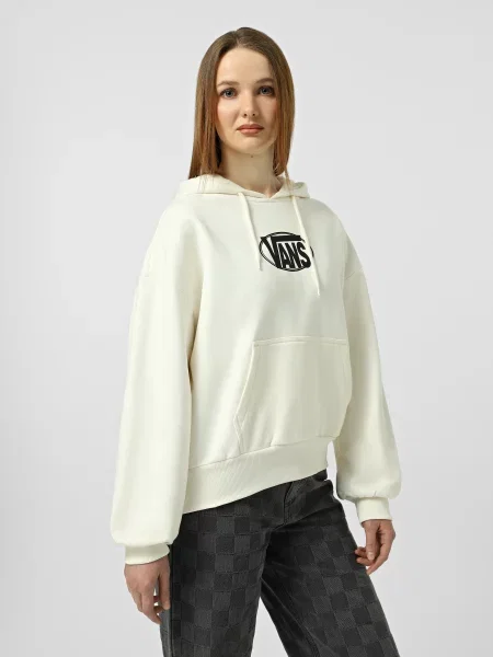 Худи Vans ретро с автографом бежевое