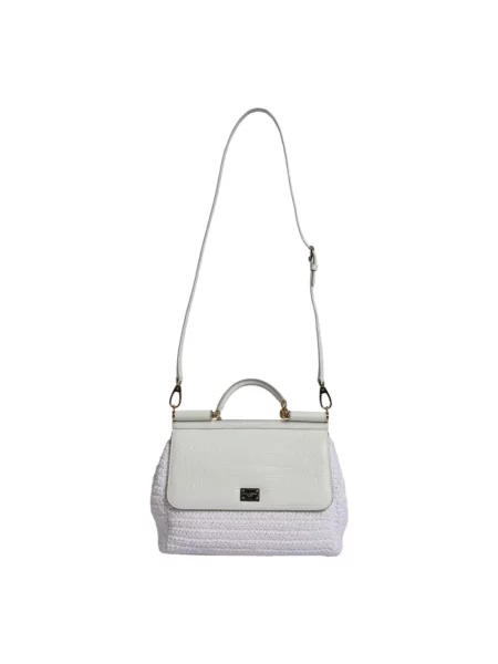 Torebka Dolce And Gabbana skórzana biała