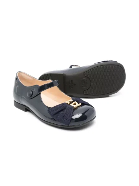 Balerinki dziecięce Gucci niebieskie