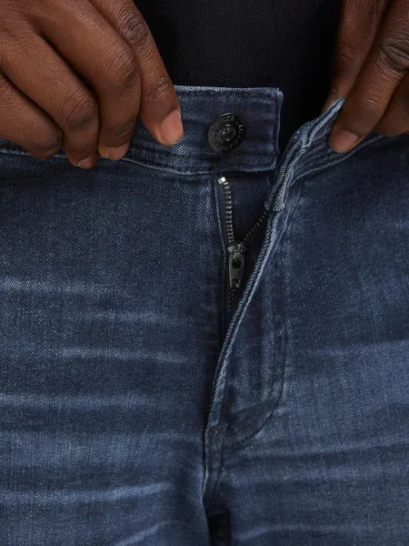 Jack & Jones Plus Jeans Glenn închis albastru