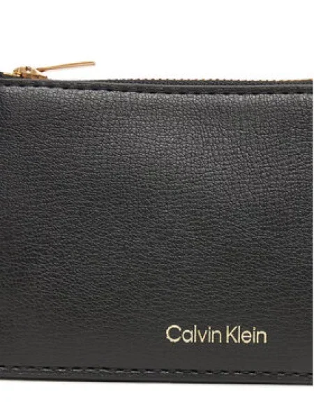 Wallet Calvin Klein Foil Logo Top Cardcase Black Universal črna
