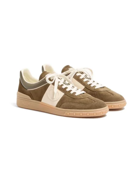 Sneakersy Valentino Garavani zamszowe zielone
