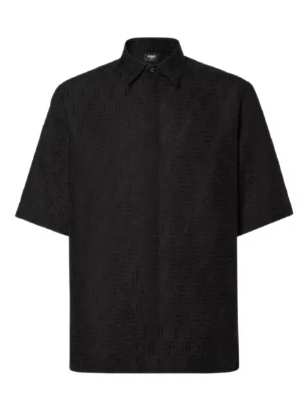 Jacquard košulja Fendi crna