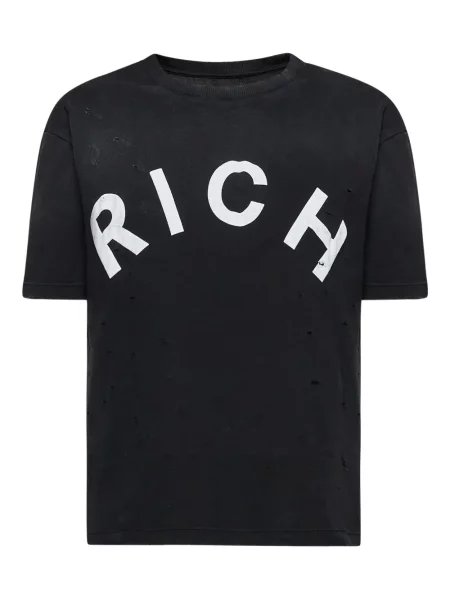 Tricou John Richmond zdrențuiți negru