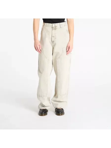 Pantaloni Carhartt WIP W Brandon Double Knee Pant Opuntia Chalk Wash XS