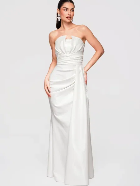 Rochie de seară Edoti alb
