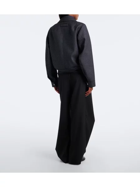 Pantaloni Loewe de lână drapate negru