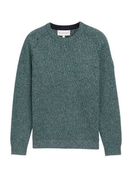 TOM TAILOR Pulover amestecat verde