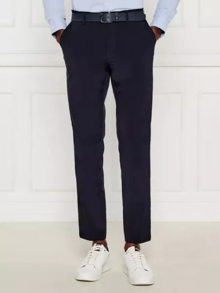 BOSS BLACK Pantaloni chino negru