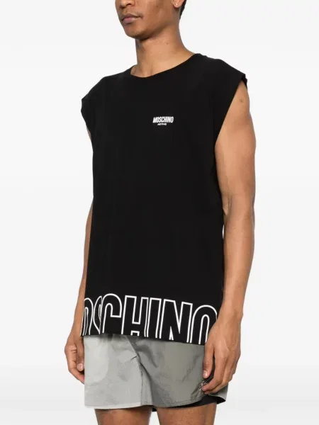 Tricou Moschino cu autograf negru
