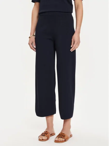 Hlače iz tkanine Max Mara Leisure modra