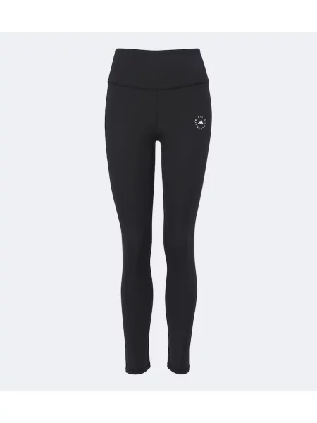 Leggings Adidas By Stella Mccartney cu talie înaltă negru