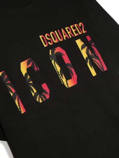 Koszulka dziecięca Dsquared2 czarna