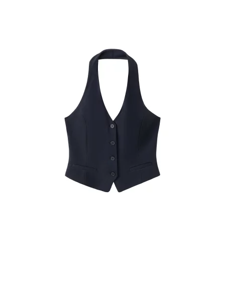 MANGO Vestă de costum EVANS bleumarin