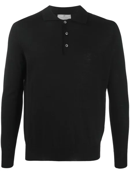 Polo Canali tricotate negru