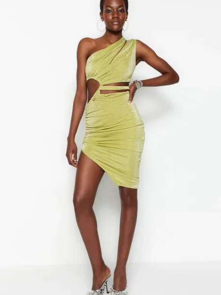 Sukienka Trendyol khaki