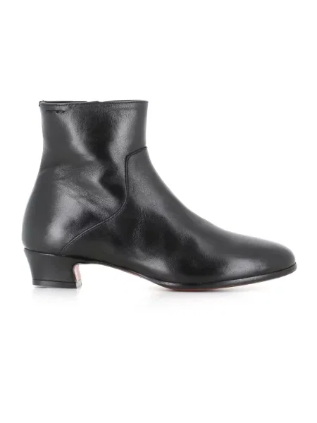 Buty do kostki Alexander Hotto skórzane czarne