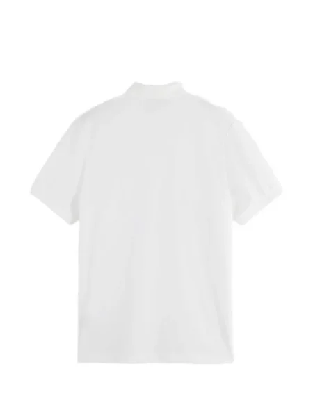 Pólóing Scotch & Soda autogrammal fehér