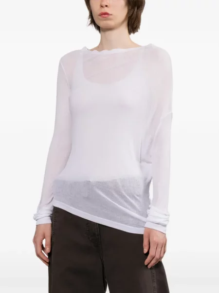Lung top Helmut Lang alb
