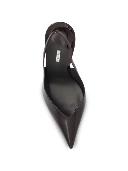 Pantofi cu toc Le Silla din piele maro