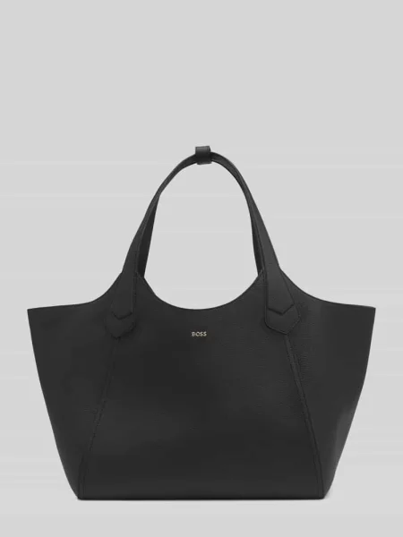 BOSS torebka skórzana Lenah New Tote czarna