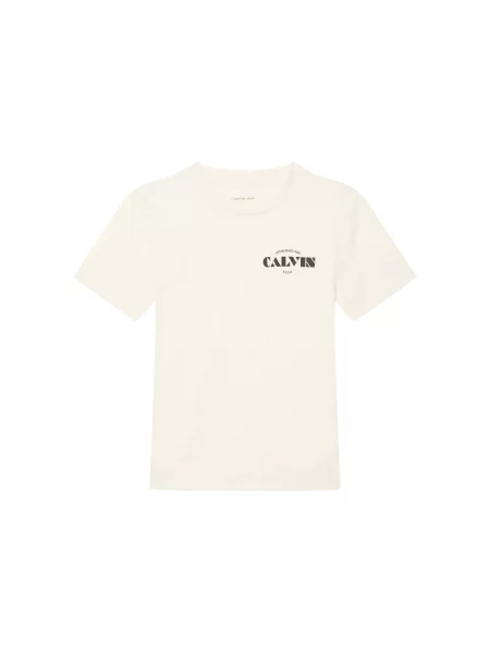 Calvin Klein Jeans T-Shirt Small Chest λευκό