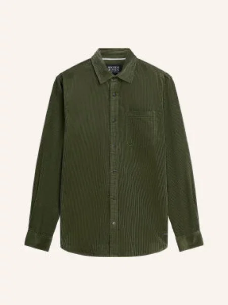 Scotch & Soda Koszula Z Sztruksu O Kroju Regular Fit gruen