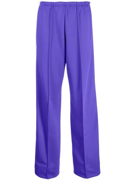 Pantaloni Palm Angels cu imagine alb