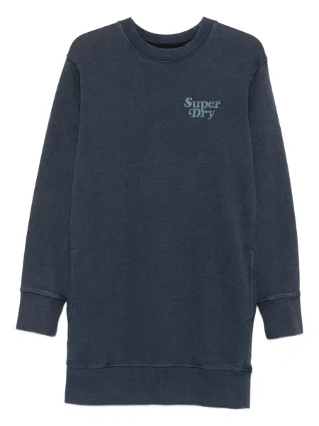 Rochie Superdry cu imagine de costum albastru