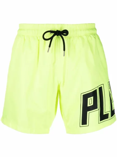 Slip de baie Philipp Plein cu imagine galben