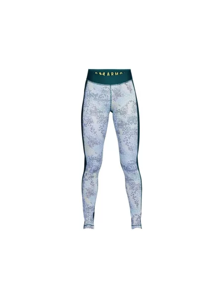 Legginsy Under Armour HeatGear Printed zielone