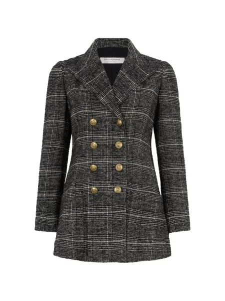 Palton Philosophy Di Lorenzo Serafini în carouri gri