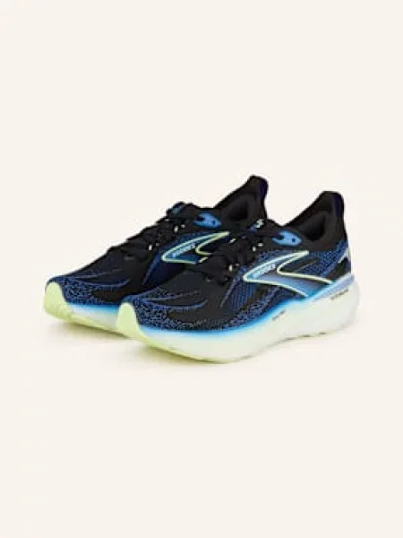 Brooks Běžecké Boty Gylcerin Gts 22 černá/ modrá/ neonově žlutá černé