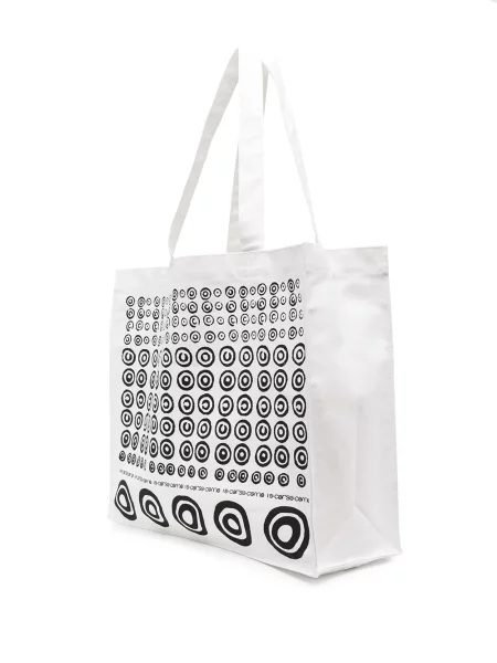 Шопинг чанта 10 Corso Como с принт с абстрактен десен бяло