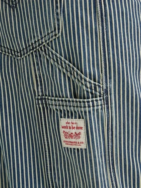 Blugi evazați Levi's® din piele de căprioară albastru