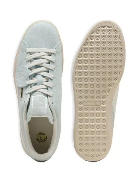 Sneakerși Puma Suede din piele de căprioară alb
