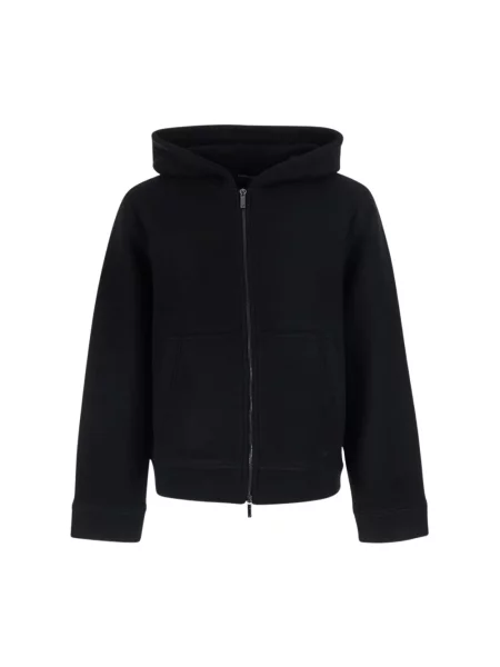 Bluza z kapturem Emporio Armani z kapturem czarna