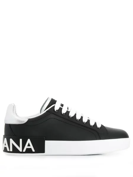 Sneakerși Dolce & Gabbana din piele negru