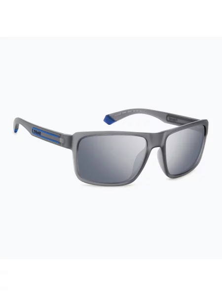 Sluneční brýle Polaroid PLD matte grey/grey silver mirror polarized šedý