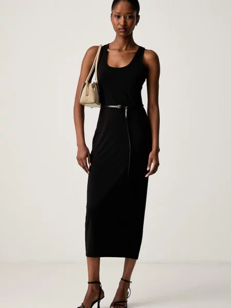 Michael Kors Rochie cu cordon Matte negru