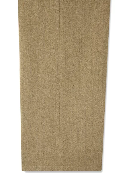 Pantaloni Studio Tomboy cu model herringbone din țesătură twill
