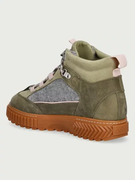 Sorel trapery na platformie ONA AVE PEAK BOOT WP zielone