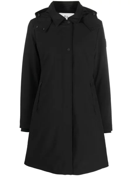 Geacă parka Woolrich cu glugă negru