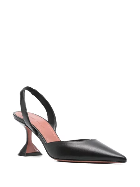 Pantofi cu toc Amina Muaddi slingback negru