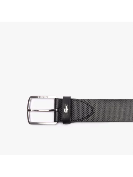 Lacoste Zestaw Prezentowy: Skórzany Pasek/Etui Na Karty czarny