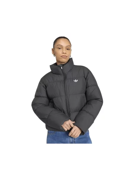 ADIDAS ORIGINALS Zimná bunda čierna / biela sivá